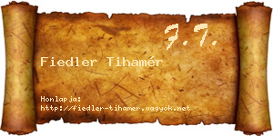 Fiedler Tihamér névjegykártya